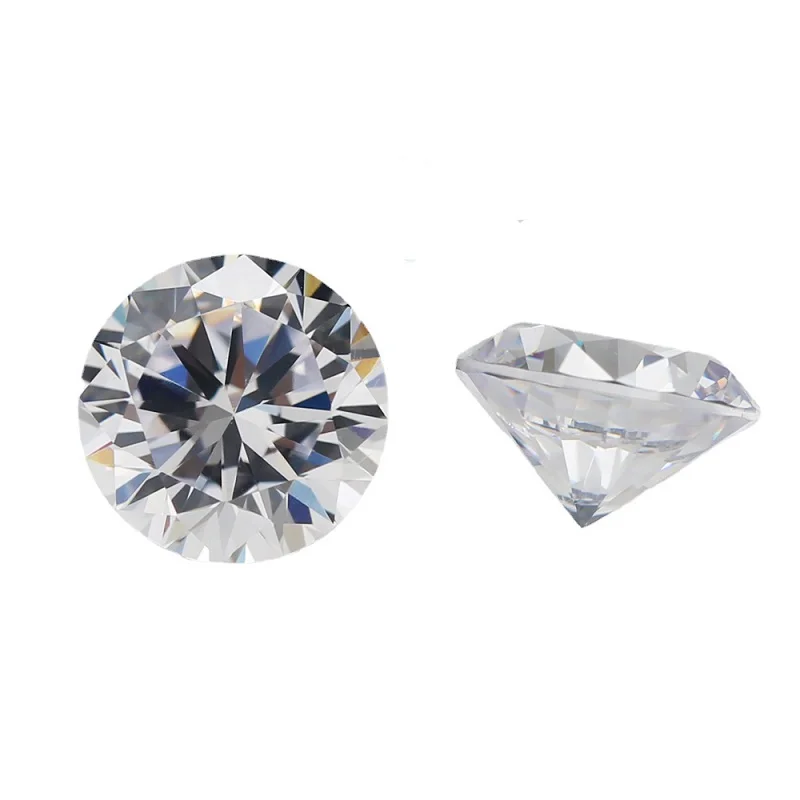 200pcs/2pcs Size 0.8~12.0mm D EF GH Color Round Cut Lab Grown Loose Moissanite Stone Test Positive (5mm-12mm With Certificate)