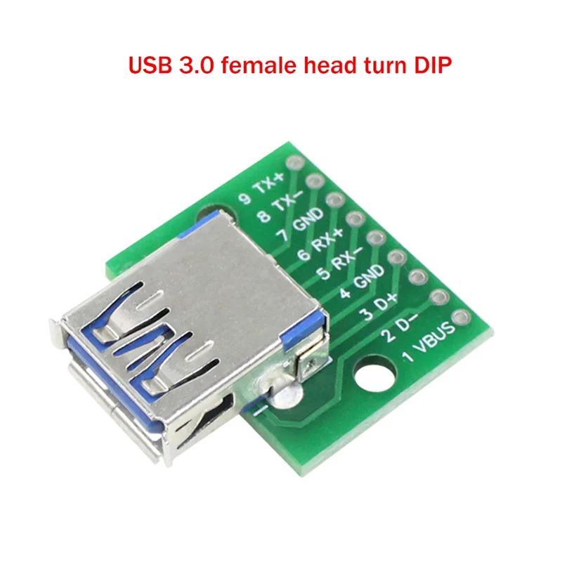 Usb 3.0 Female To Dip Pin Test Board Usb 3.0 To Dip Power Adapter Board Module Usb 3.0 Adapter Board Converter