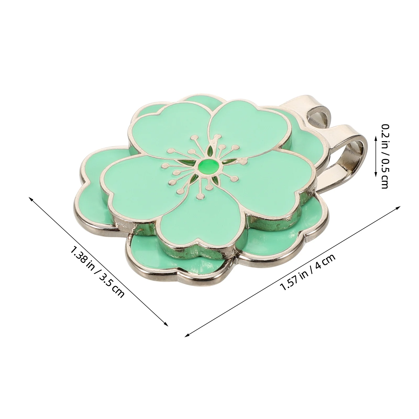 꽃 모양 골프 모자 클립 자석 벚꽃 디자인 볼 마커용 캡과 바이저에 단단히 고정 스타일리시한 골프 의류