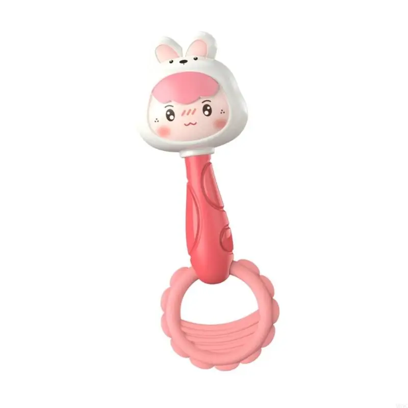 M89C Baby Shaker Dinosaur Rattle Toy Baby Shaker Stroller Cartoon Musical Strument