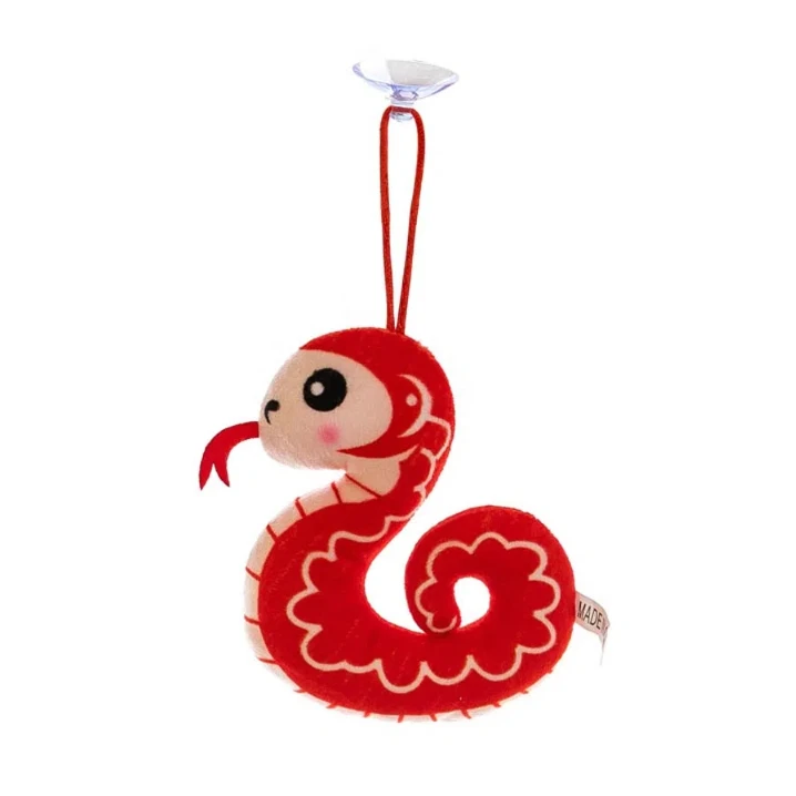 Suction Cup Hanging Rope Snake Plush Doll Pendant Creative Plush Toys Collection Snake Plush Keychain Bag Charm Trinket