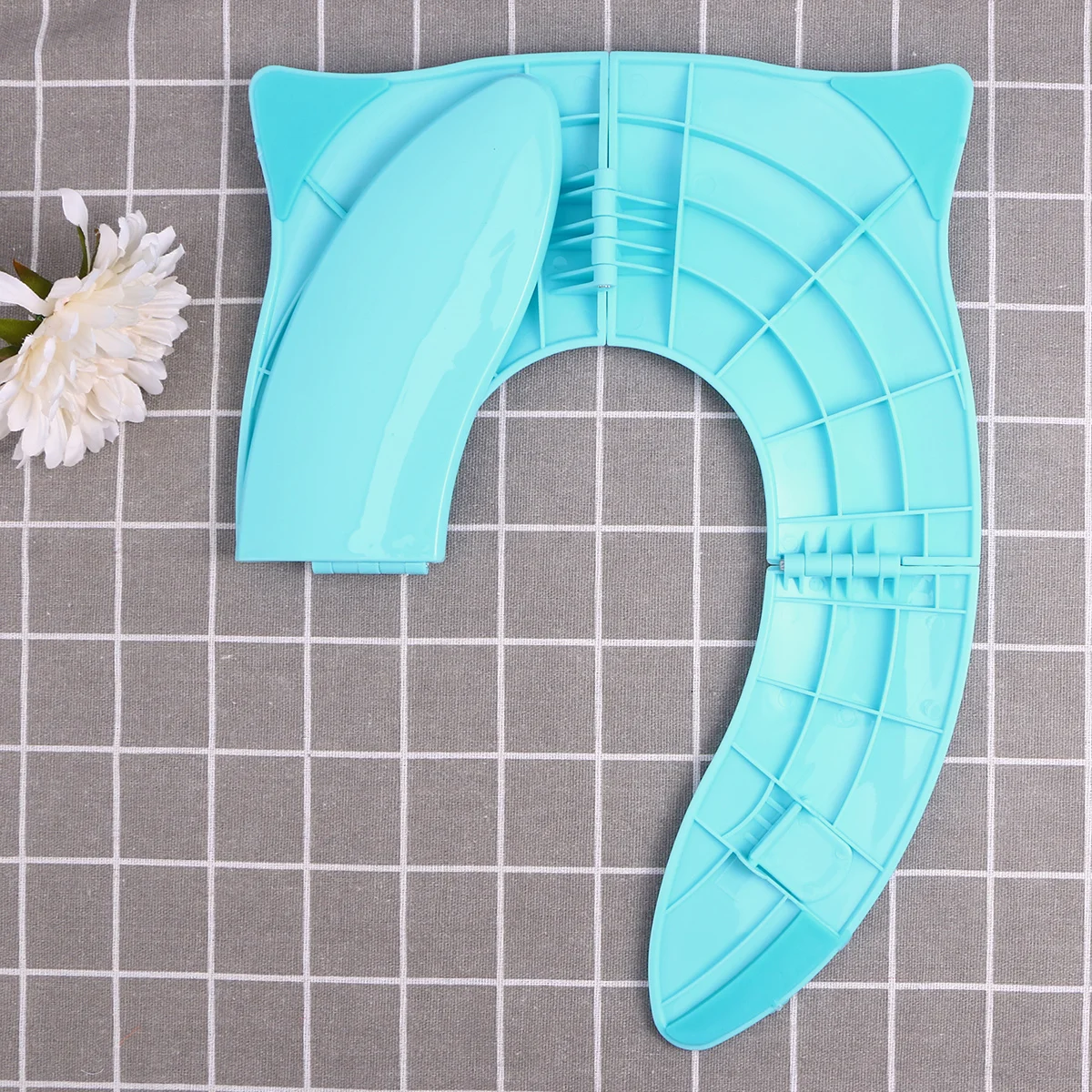 غطاء مقعد مرحاض مدمج قابل للطي للأطفال، مادة PP قوية محمولة للغسيل في المنزل، تصميم المرحاض المنزلي #5