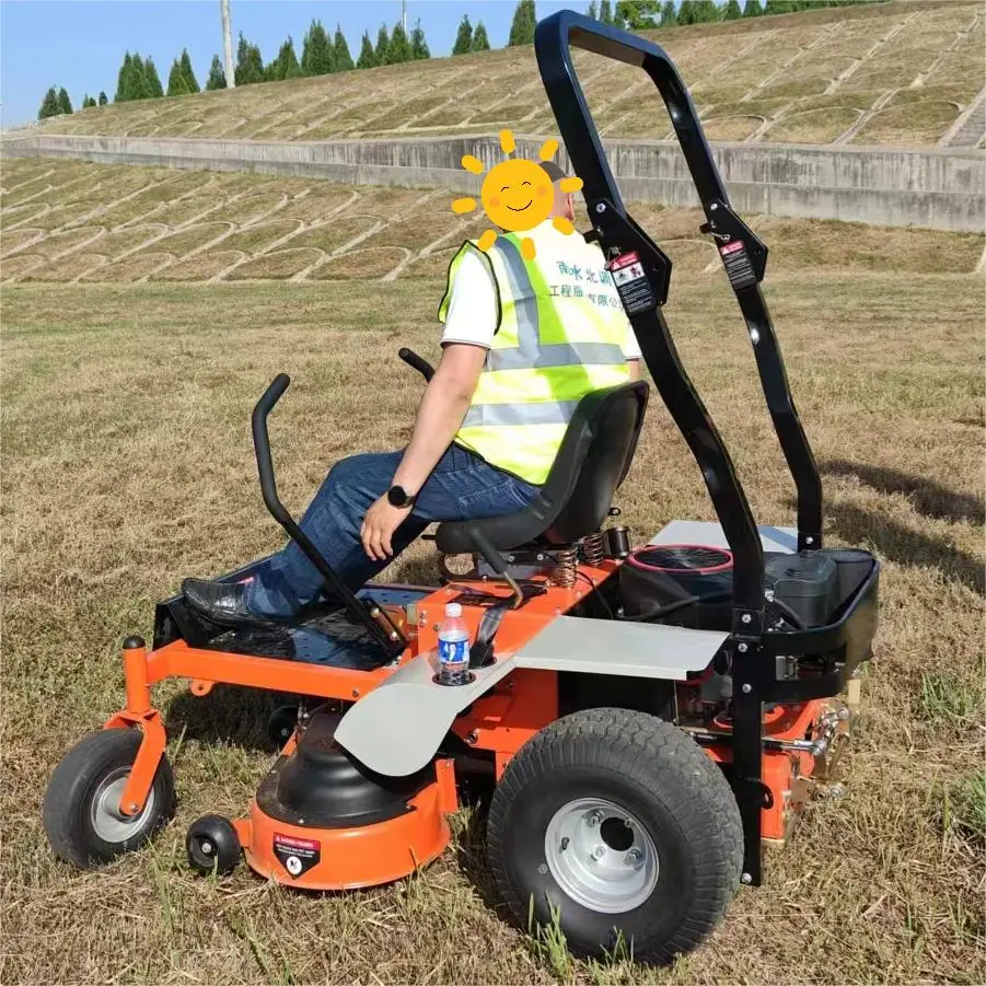 Petrol Riding Lawn Mower Weeding Trimmer Riding Lawn Car 26hp Ride on Mower