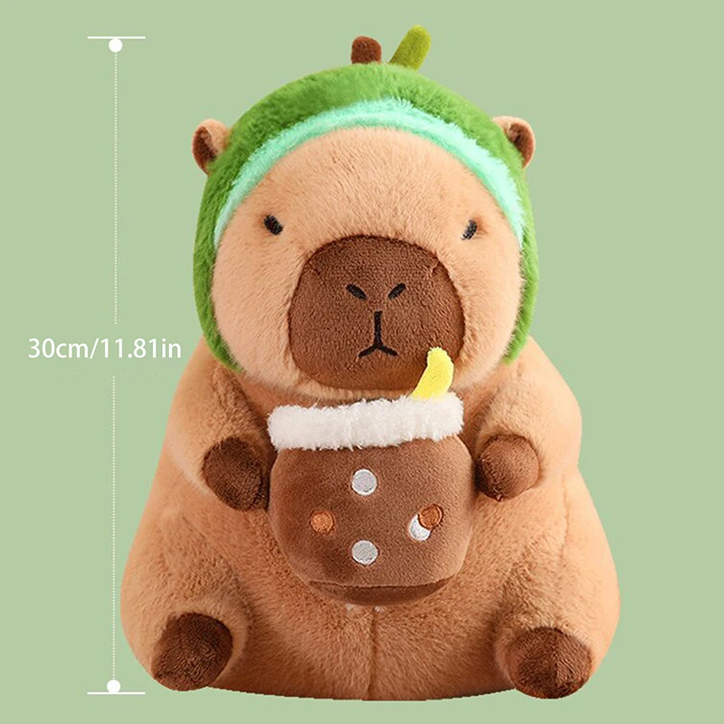 30 cm Soffice Capibara Peluche Bambola Kawaii Capibara Peluche Simulazione Animali di Peluche Decorazione Della Casa Regalo Di Compleanno Per Bambini