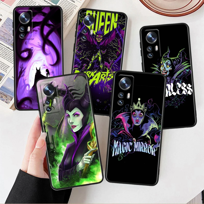 Disney Poison Queen For Xiaomi Mi 10T 10S 9T 9 SE 8 A3 A2 A1 6X 5X CC9E Note 10 Lite Pro Mix 3 Black Soft Phone Case