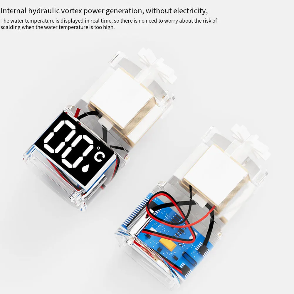 Termometro per doccia Display digitale Soffione doccia Routine per il bagno Compatto e leggero Funzionamento affidabile nelle condizioni umide