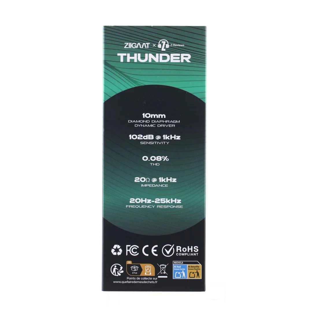 Linsoul ZiiGaat x Z Bewertungen: Thunder 10mm Diamantmembran Dynamischer Treiber IEM Kopfhörer mit Bass-Head-Tuning – Detail 8