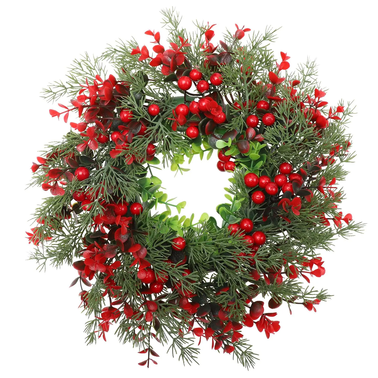 1pcs Winter Berry Wreath Christmas Tree Wreath Christmas Artificial Wreath Artificial Christmas Wreaths Xmas Porch Wreath