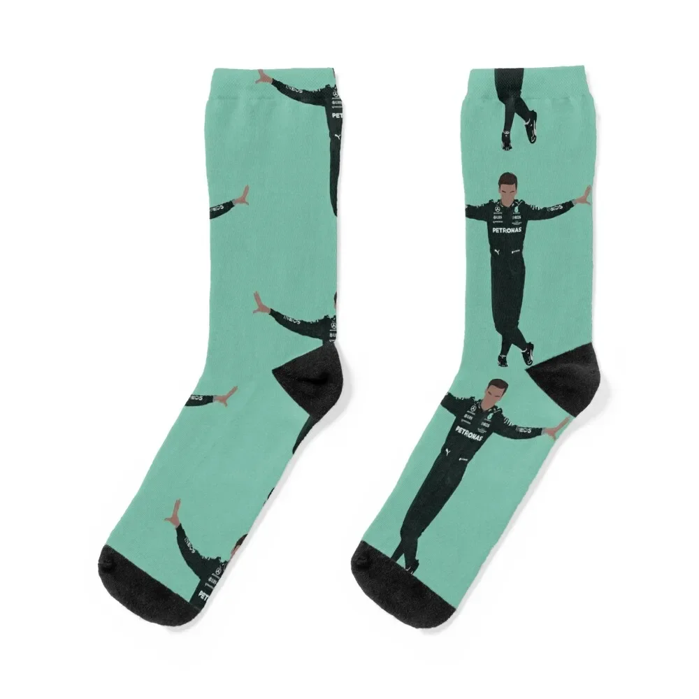 

George Russell Socks basketball kawaii Non-slip cotton Socks Female Men's