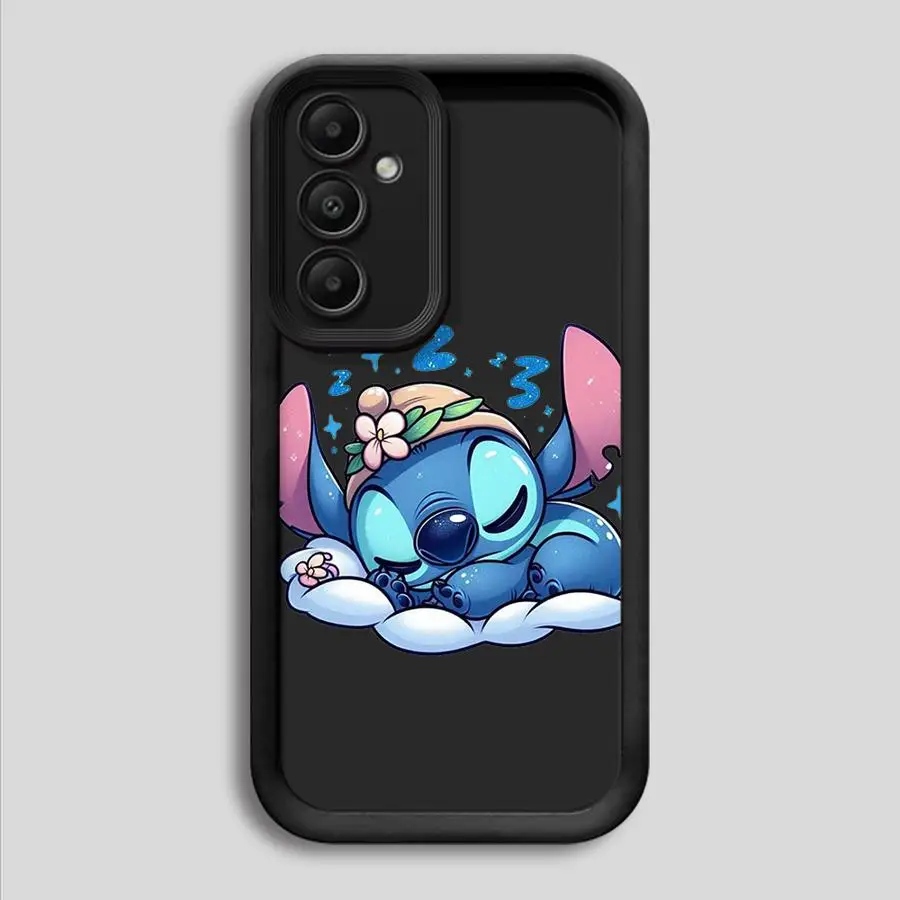 Disney Cartoon Cute Stitch Case for Samsung Galaxy A72 A55 5G A54 A53 A52 A34 A35 A32 A25 A24 A22 A23 A16 A14 A13 Phone Cover