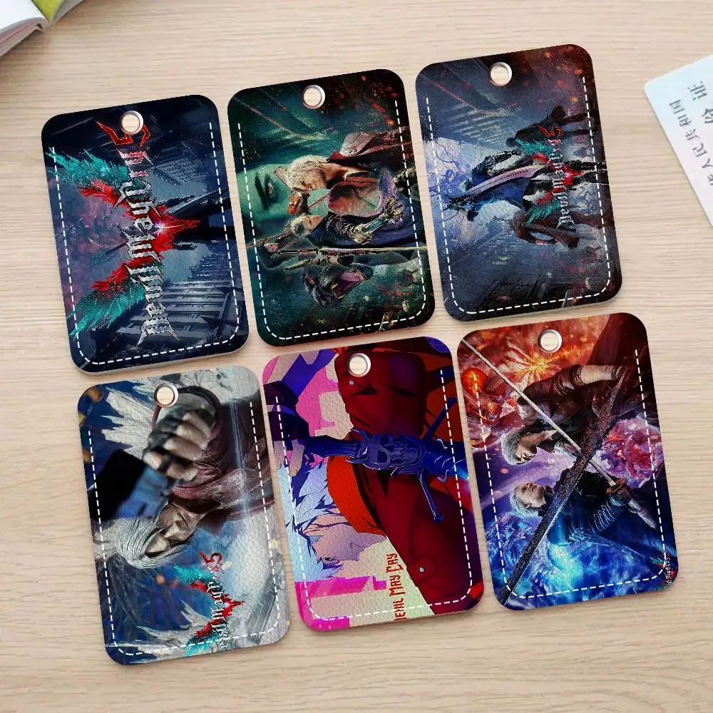 Llavero Porta Tarjetas de Acción D-Devil M-May C-Cry para Tarjetas Bancarias, de Metro y Autobús, Etiquetas de Acceso a Puertas, Estuche para Tarjetas de Identificación