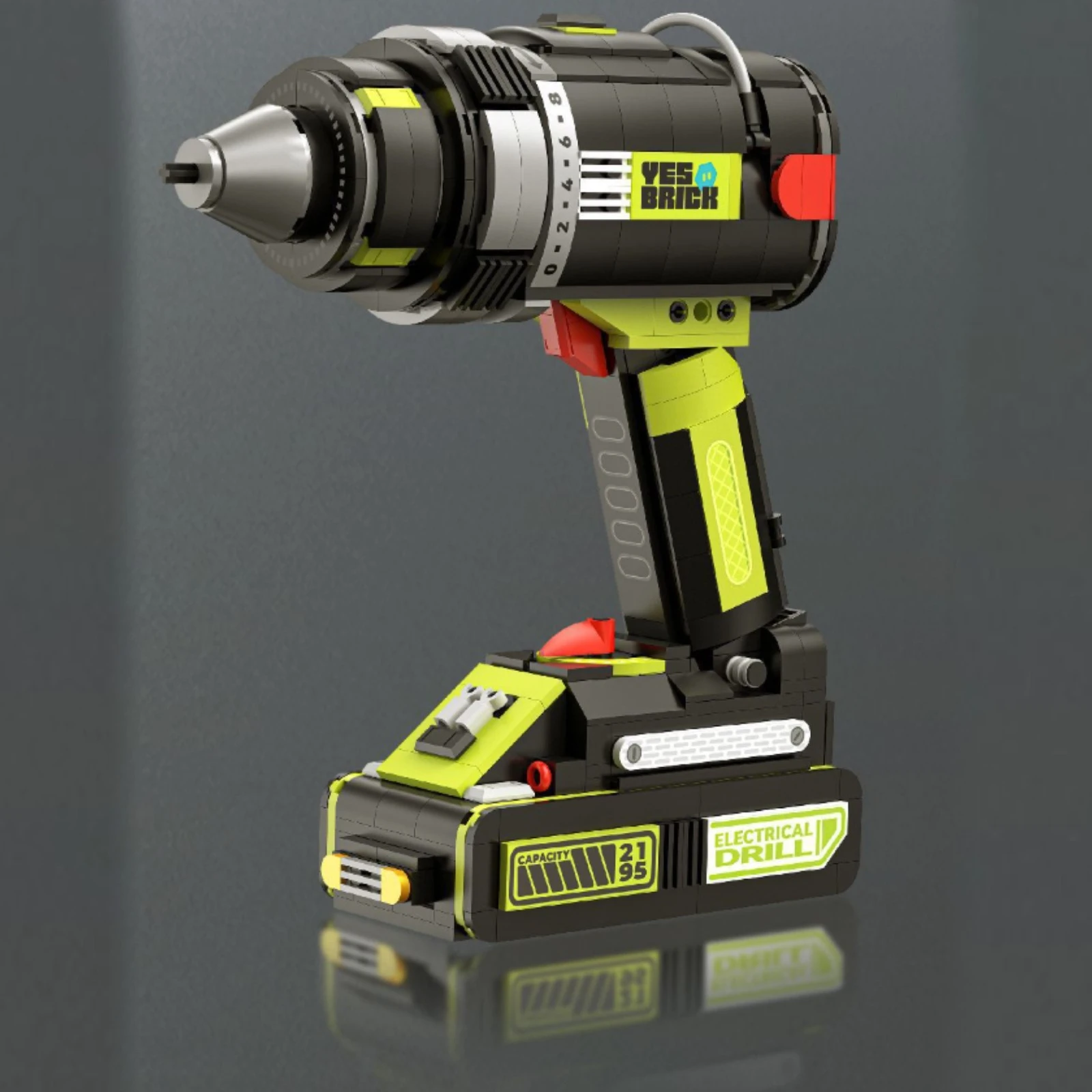 Electric Tools Building Block Assembly Model Set Angle Grinder Mechanical Drill Building Block Toy Collection Decor Child Gifts