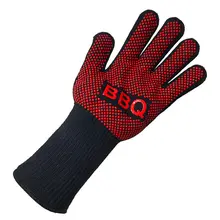 Heat-Resistant BBQ Silicone Gloves #4