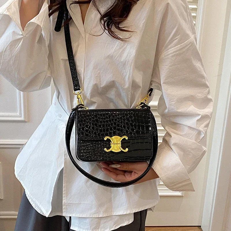 

Fashionable Messenger Bag with Letter Logo and Simple Minimalist Style for Business Women Commuter