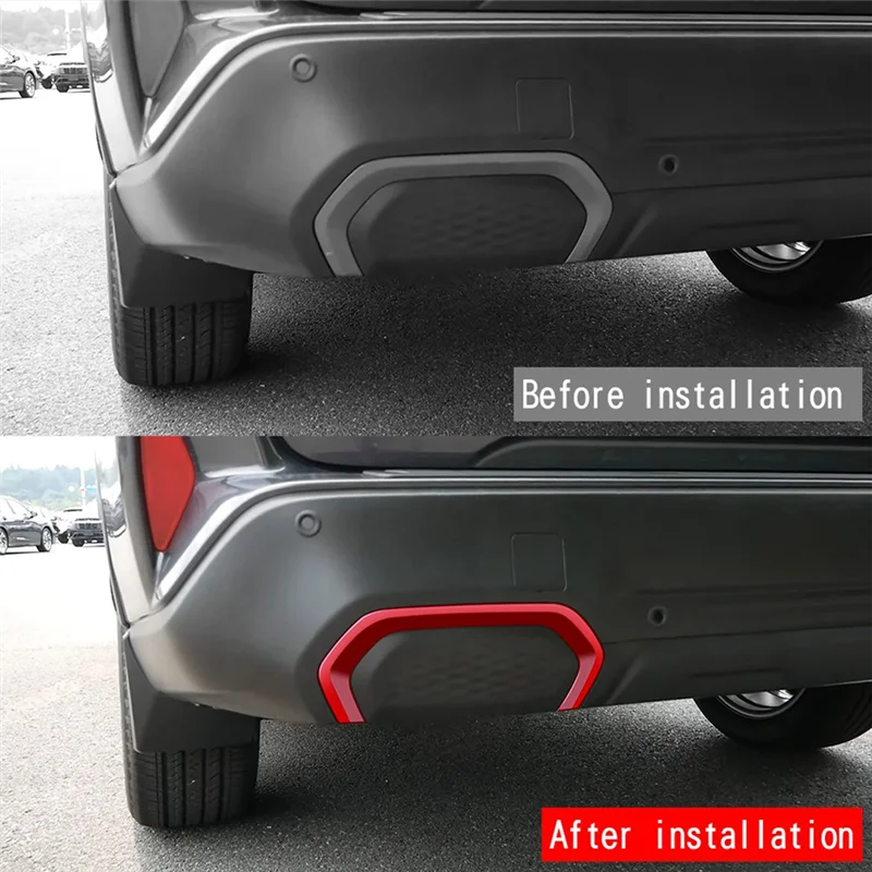 

Durable-Car Rear Fog Lamp Frame Fog Light Eyebrow Trim Sticker For Subaru Forester 2025 Car Exterior Accessories,