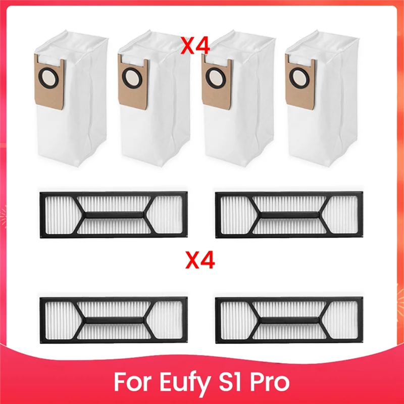 Стабильные детали для пылесоса Eufy S1 Pro, сменные аксессуары для фильтра Hepa, мешка для пыли