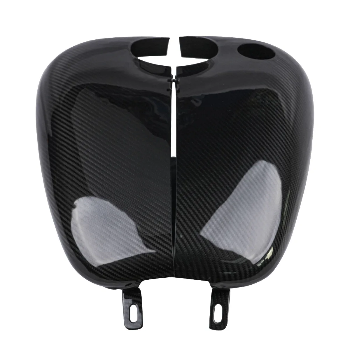 Motorcycle 3K Twill Glossy Carbon Fiber Fuel Tank for Harley Davidson Road Glide Street Glide 2018-2023