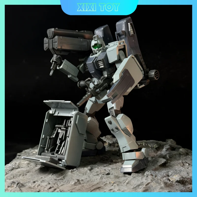 KK HG 1/144 RGM-79N GM Custom Model Kit Airborne Pack Ground Type Action Figure Hobbyist Collector Build Model Toy Gifts