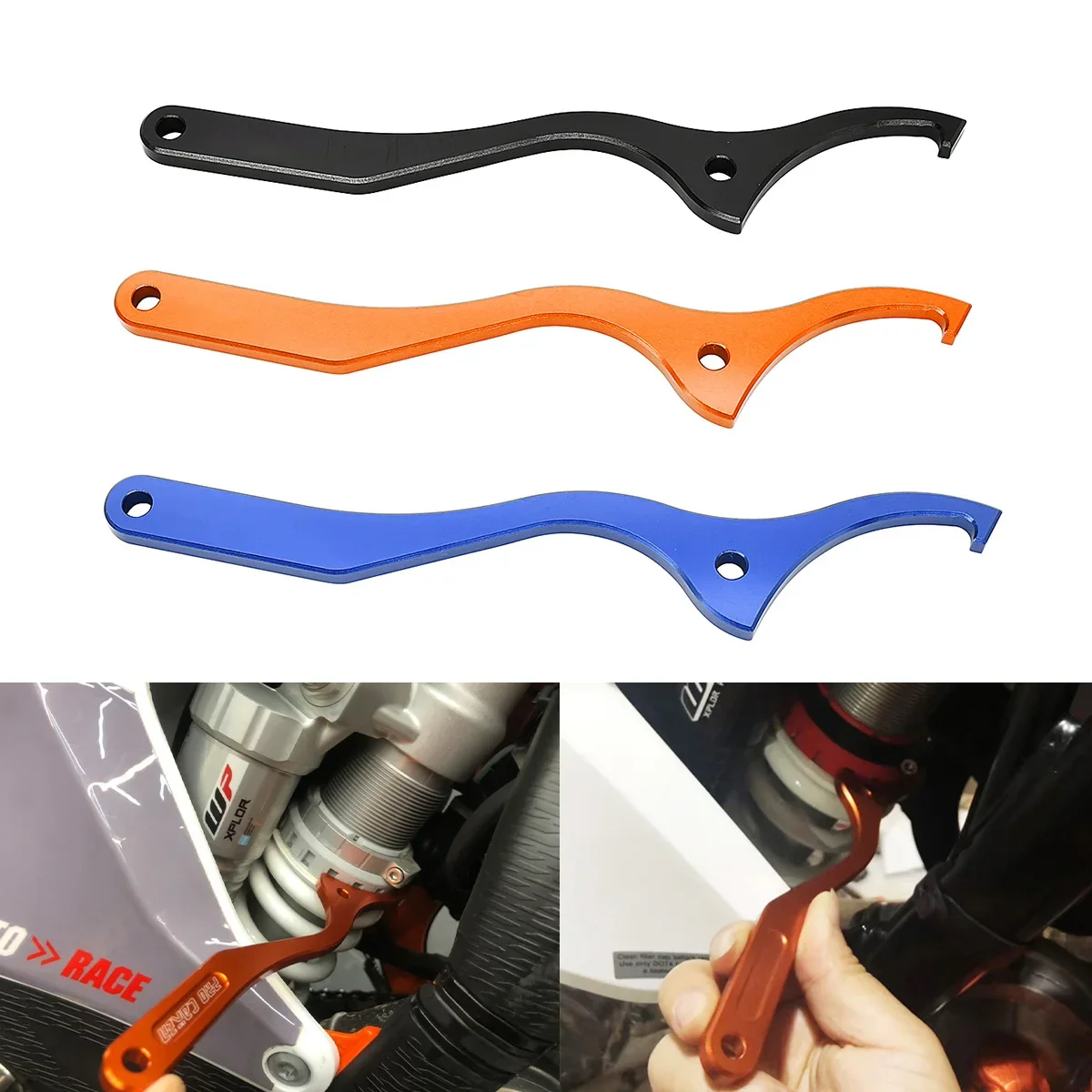 Motorcycle Rear Damping Shock Absorber Spanner Wrench Tool For KTM EXC EXC-F SX SX-F XC XC-F XC-W XCW-F Husqvarna FC FE TC TE