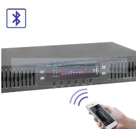 

EQ-898BT HIFI 디지털 HD 스테레오 프리 앰프 이퀄라이저 내장 USB 블루투스 홈 스테이지 이퀄라이저 듀얼 10 세그먼트 220V
