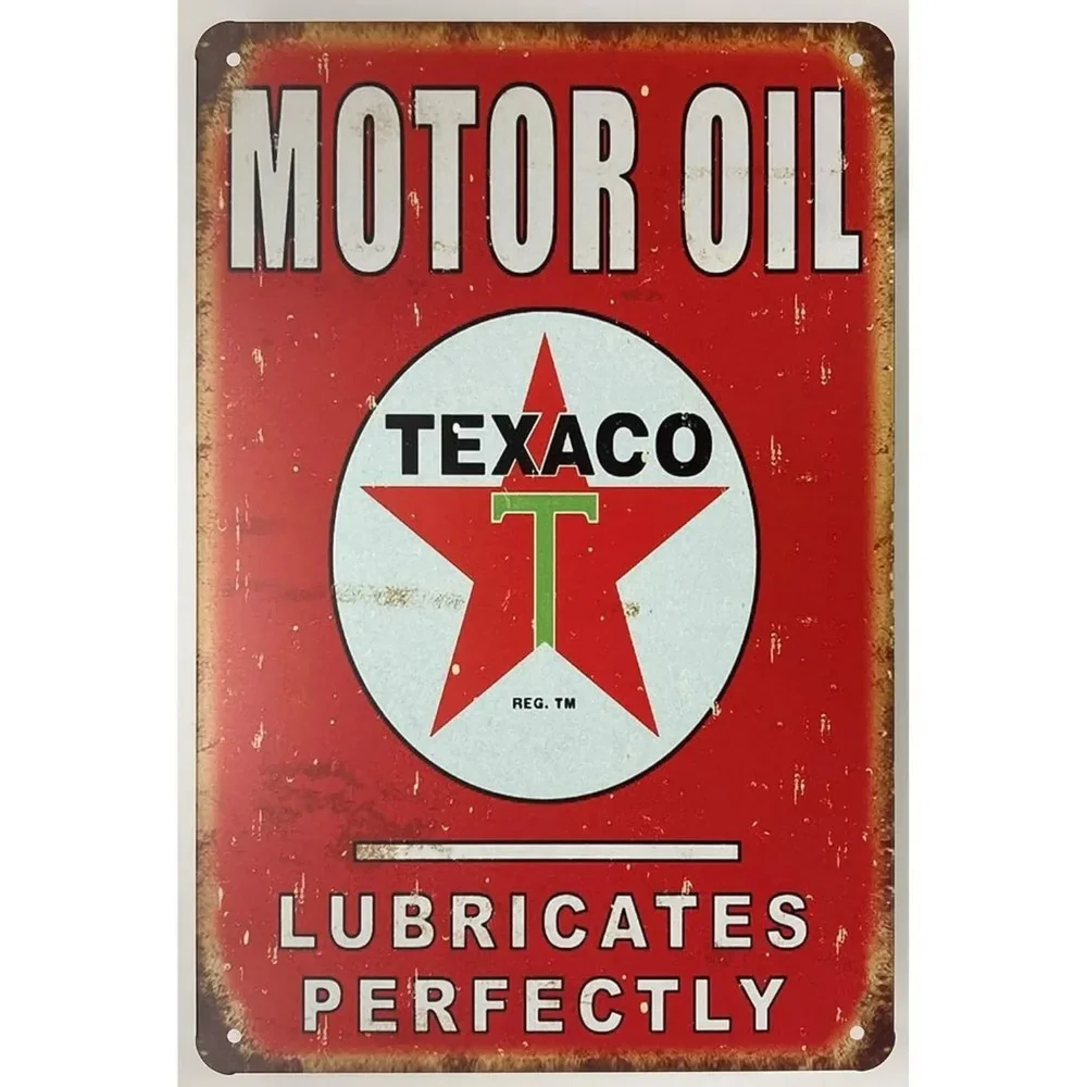 【未使用】ESSO MOTOR OIL オイル缶風　ヴィンテージ　ボード Vintage-Style Motor Oil Gas Signs - Esso STP Iron Painting Plaques