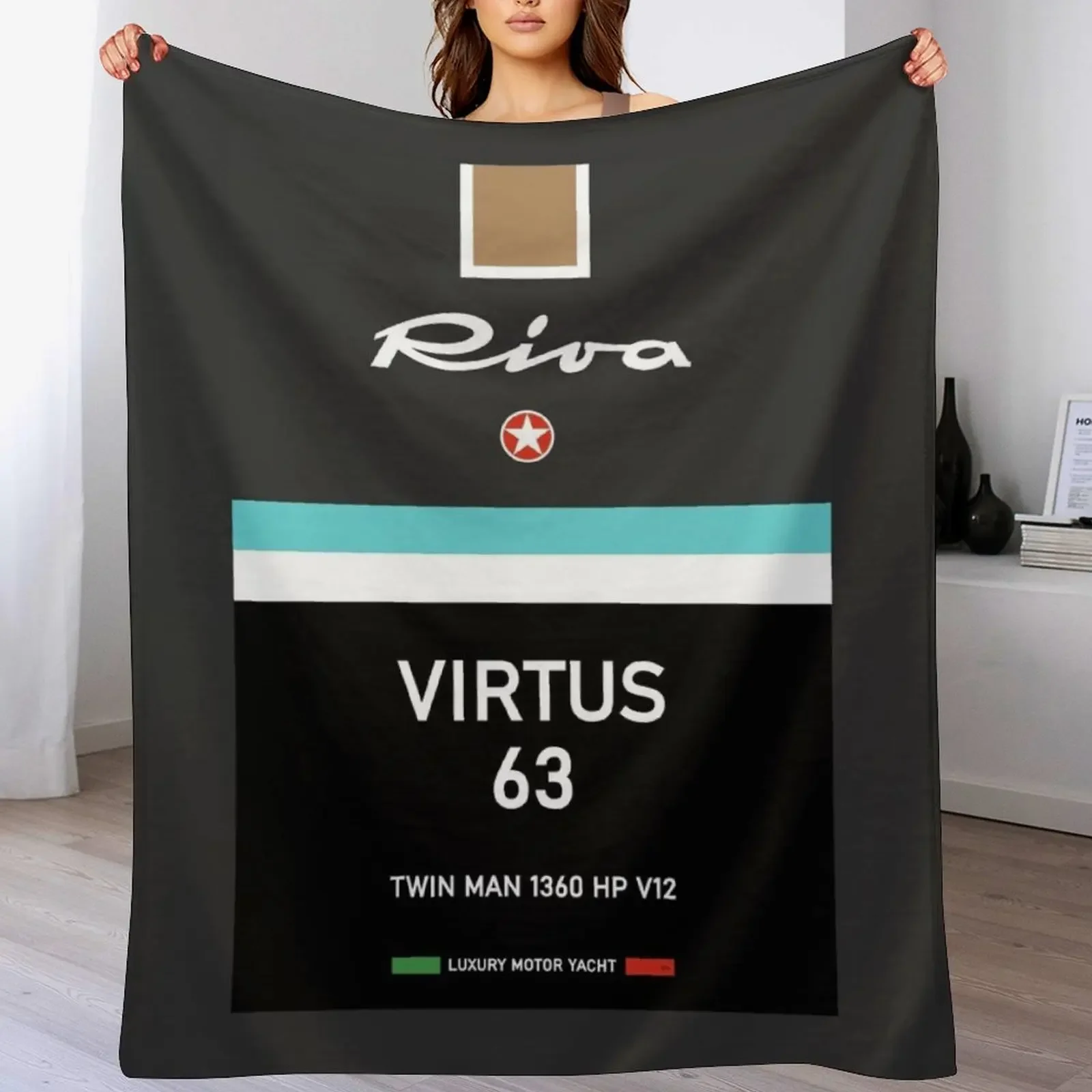 Riva Virtus 63 Aquarama Luxury Yacht Monaco Throw Blanket Fashion Sofas Quilt Plaid Blankets