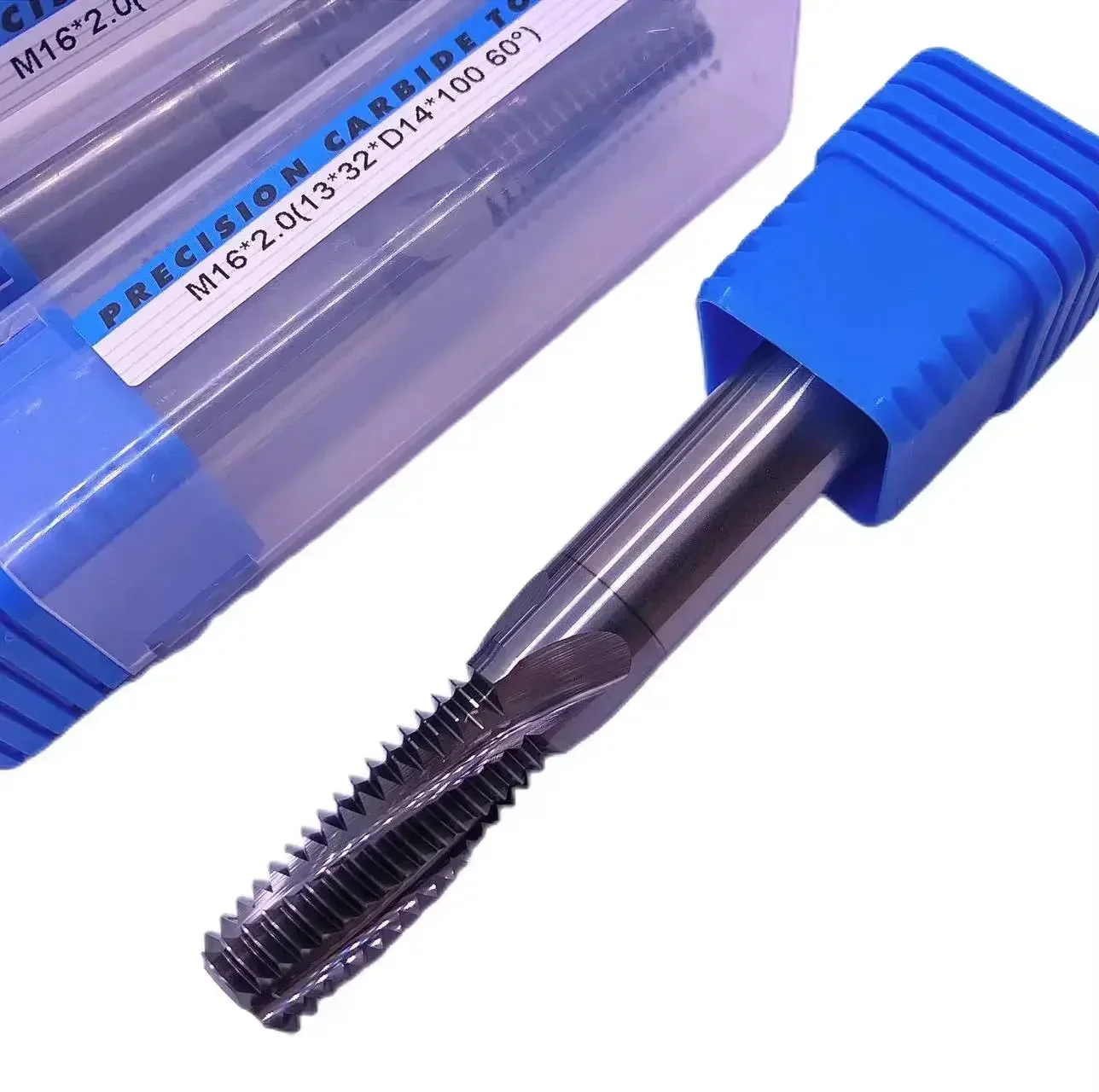 3PCS Carbide ISO Full Tooth Threading End Mill M3-M24 Thread Milling Cutter Tungsten Steel Endmills for Aluminum