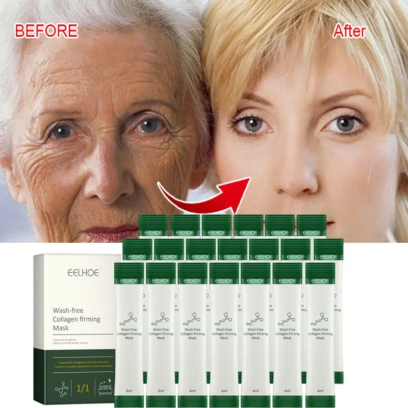 

Collagen Anti Wrinkle Serum Mask Lifting Tighten Anti-aging Deep Hydration Whitening Spot Lighten Brighten Shrink Pores Skincare