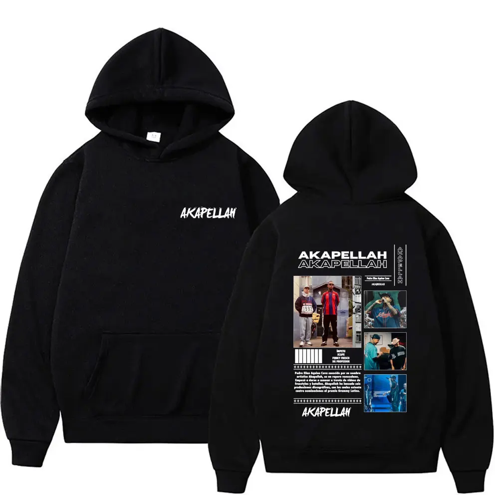 

Rapper Akapellah Album Tour 2026 Cover Hoodie Men Women Hip Hop Fashion Hooded Sweatshirt Male Casual Oversized Pullover Hoodies