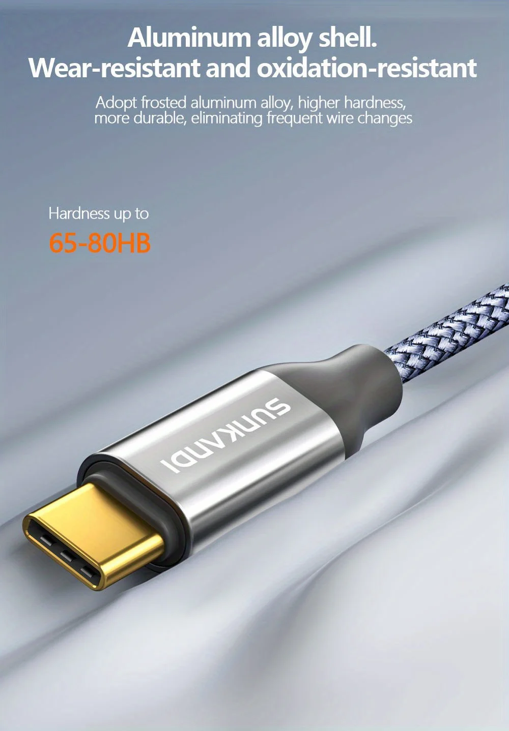 SUNKANDI USB C to 3.5mm Audio Aux Jack Cable, HiFi Aux 90 Degrees Cord for iPhone 16 15 Samsung Galaxy S24 , iPad Pro, MacBook