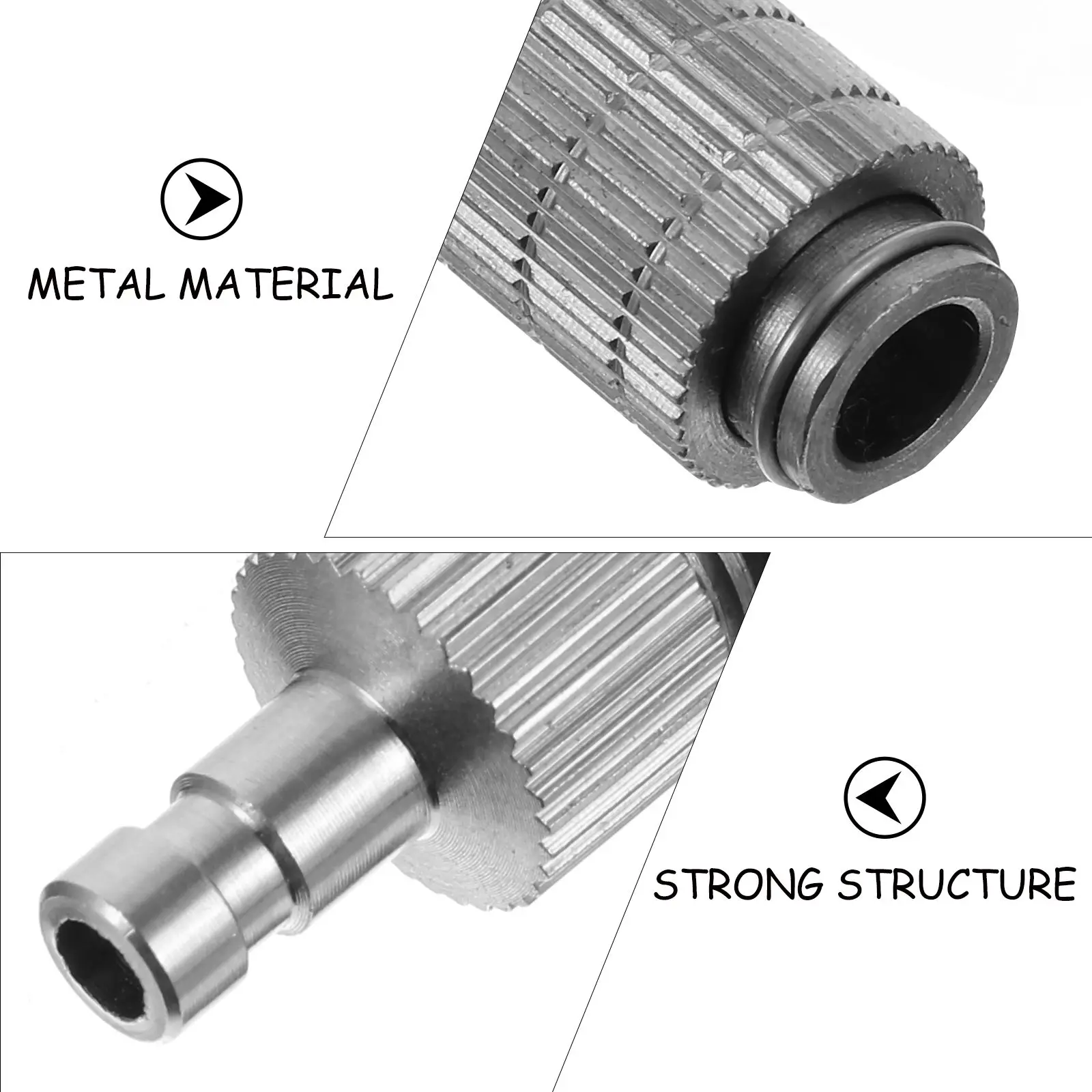Airbrush Quick Connector Compressor Fitting Conversion Adapter for Airbrushing Spray Hose Metal Accessories Release