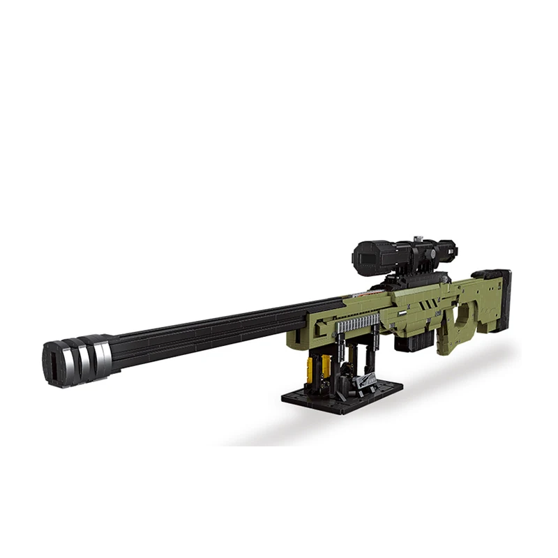 AWM Sniper Rifle Weapon Building Blocks for Children, Modern Gun Bricks Toys, Boys Gifts, Military Series, MOC, 2395Pcs