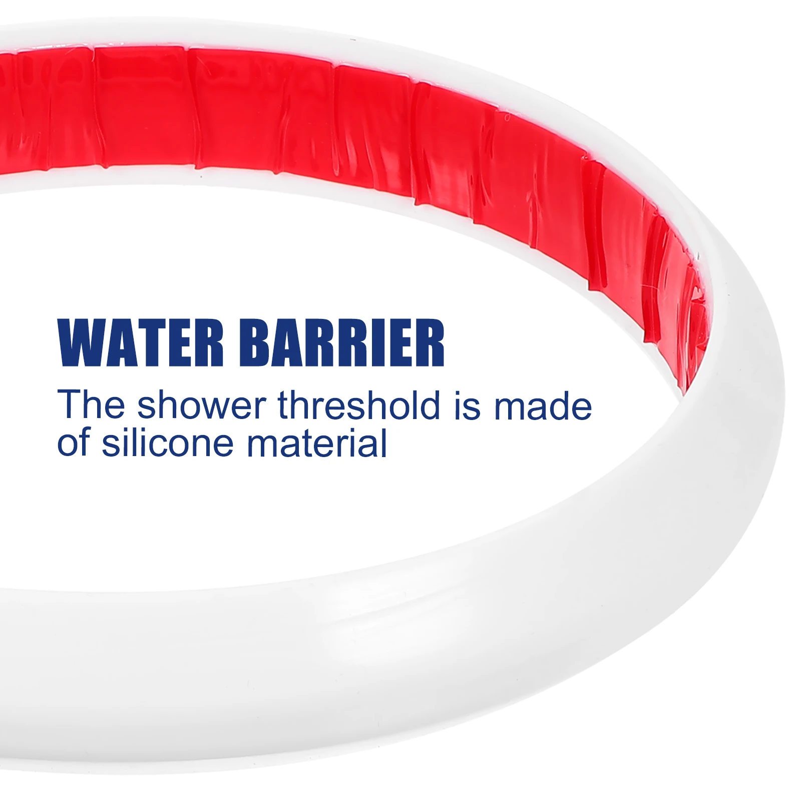 

60-70Cm Self-Adhesive Shower Strip Waterproof Barrier Flexible Splash Guard For Bathroom Kitchen Tub Shower Door Seal