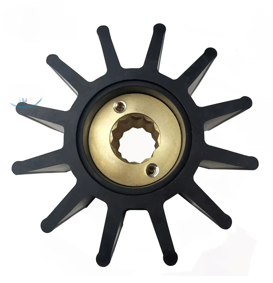 Sea Water Flexible Neoprene/Brass Impeller 09-43-1201 DJ Pump Kashiyama SP-900/SP900/SP800 162mm X 120mm Spline Drive