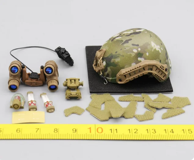 ES 26073 A 1/6 Male Soldier US FOG Special Forces Helmet Set Model for 12''