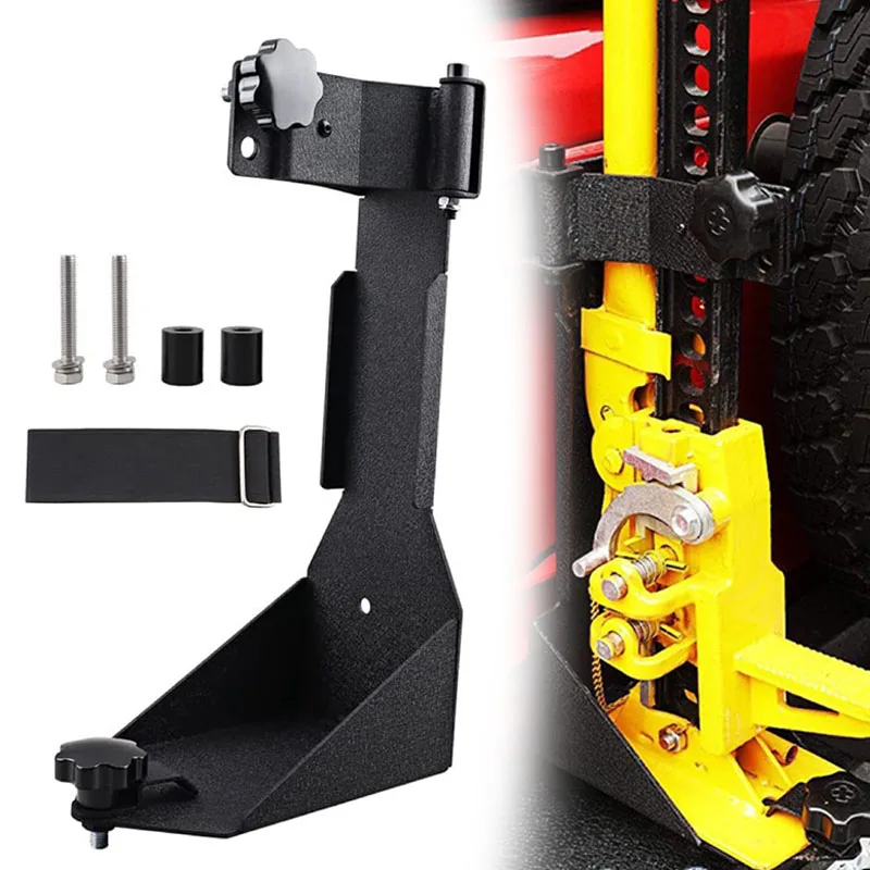 

For Jeep Wrangler JL Off-Road 2018-2024 Rear Hi-Lift Jack Mount Tailgate Bracket Kit Motorcycle Accessories Heavy-Duty Steel