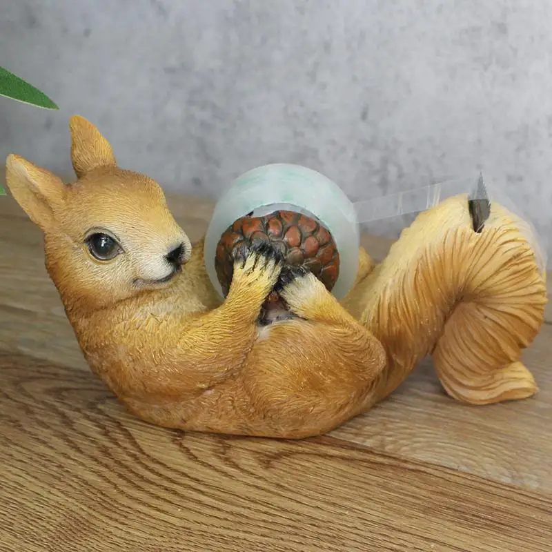 

Tape Dispenser Cute Squirrel Tape Dispenser Cute Desktop Tape Dispenser Resin Tape Desk Dispenser For Women Men Adult Coworkers