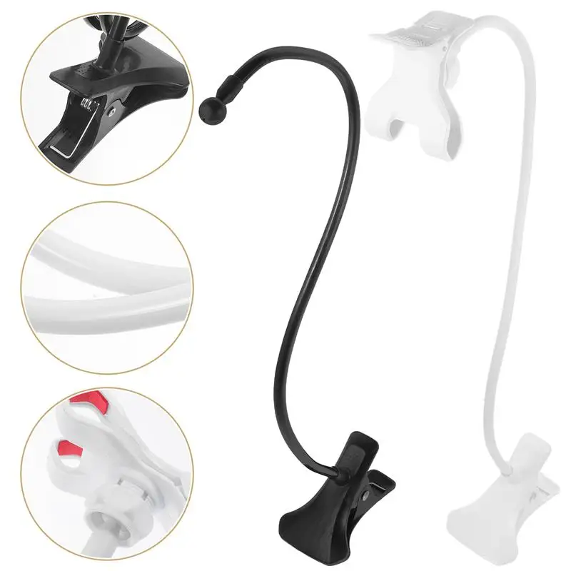 2pcs Adjustable Lazy Mobile Phone Rack 360 Degree Rotating Phone Holder Bed Clip Desktop Bracket Phone Desk Table Clip Bracket