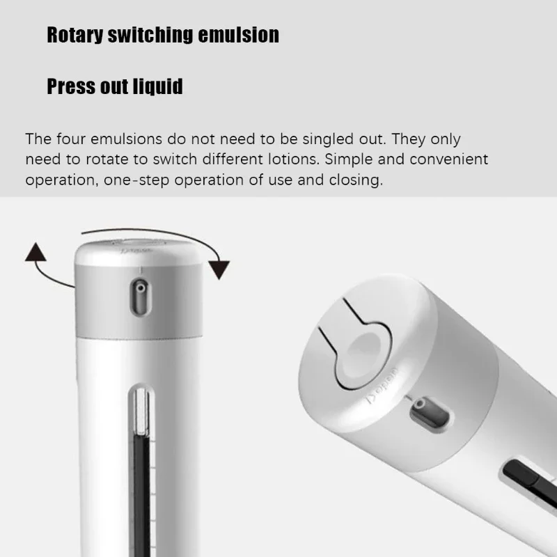 Travel Dispenser Split Bottle Shampoo Lotion Shower Gel Soap Bottle 4 in 1 Empty Sub-bottle Press Container Bottles Refillable