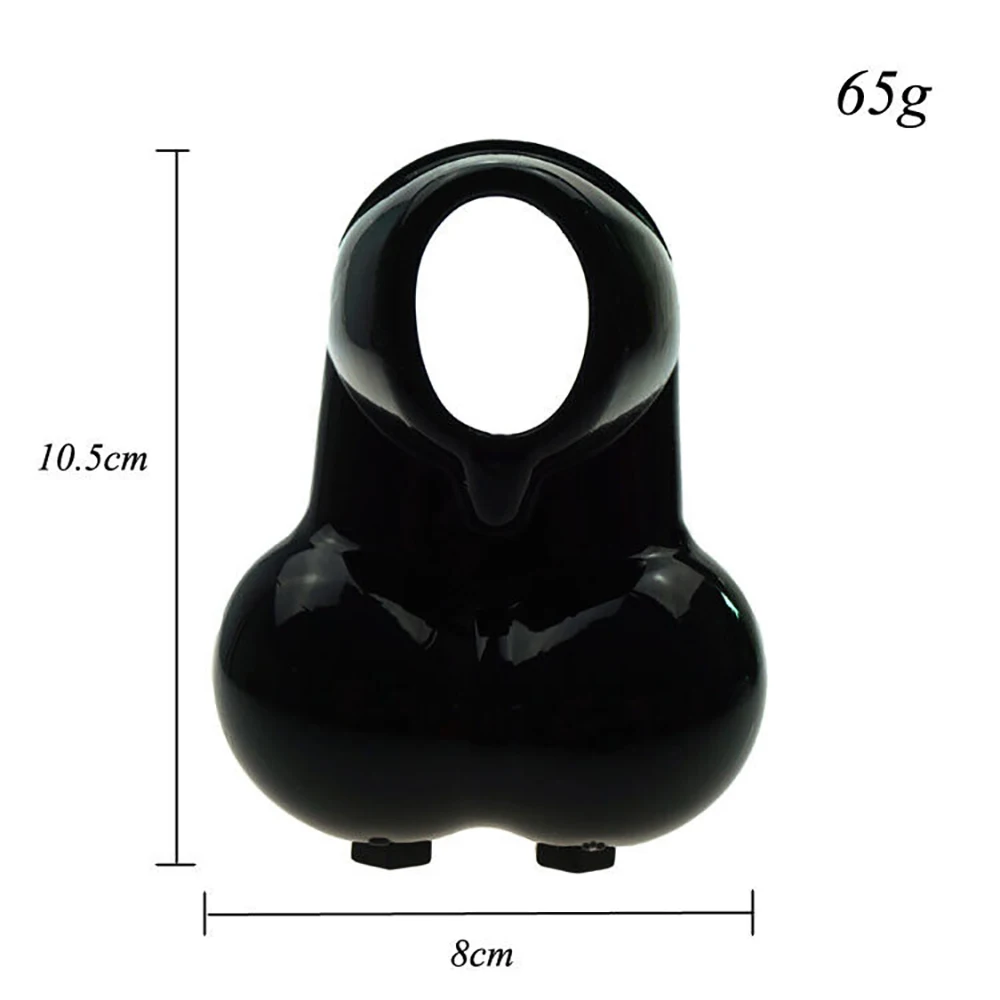 Male squeeze ring stretcher scrotum bag delay ring chastity cage new scrotum restraint penis delay passion alternative sex toys