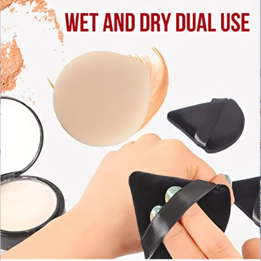 ソフトツールトライアングルメイクアップ5個入りパウダーパフフェイスルースパウダーボディパウダーメイクアップスポンジブレンダーコントゥアリングアンダーアイズコーナー