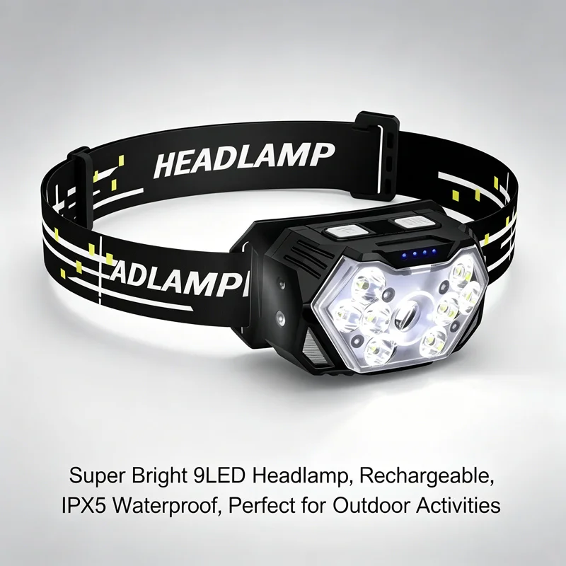 lanterna-de-cabeca-recarregavel-super-brilhante-tipo-c-2000-lumens-led-a-prova-d'Agua-para-pesca-noturna-uso-em-oficina-e-corrida