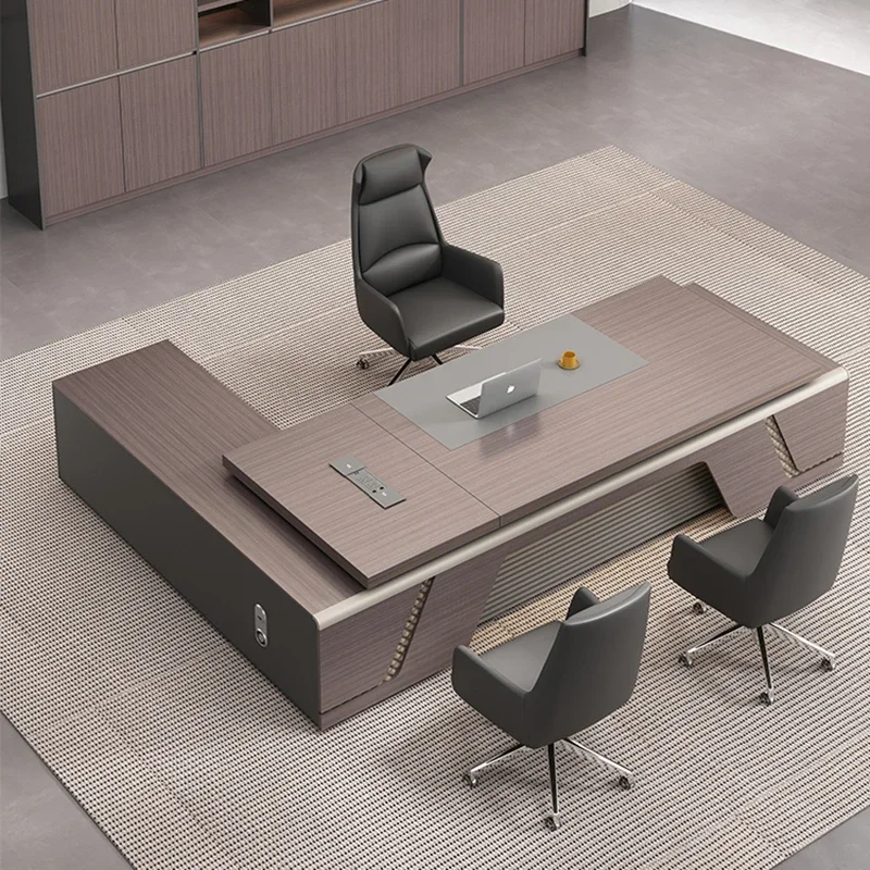 Desk Office Table Study Conference Tables Executive Room Minimalist Computer Furniture Simple Home Gaming Escritorio Corner Work