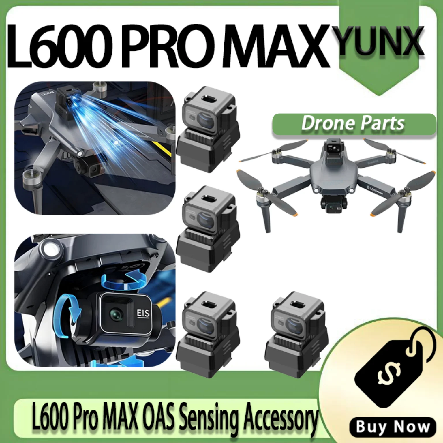 Unidad de Sensor Láser Vanta LYZRC L600 Pro MAX, Núcleo Anticolisión OAS, Accesorio Original para Dron GPS L600 Pro MAX