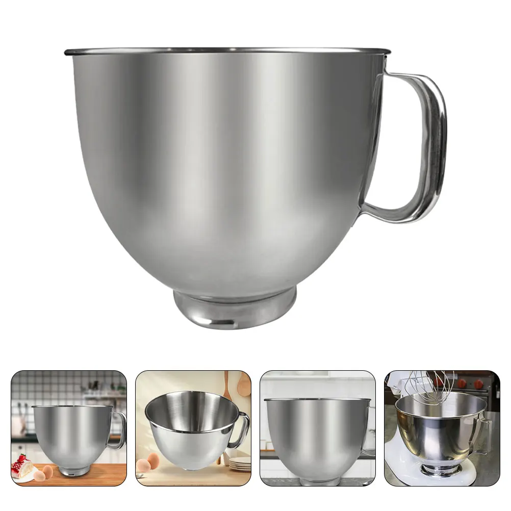 

Stainless Steel Mixing Barrel Bowls Mixer Kitchen Household Mixers Metal Micro-wave Oven