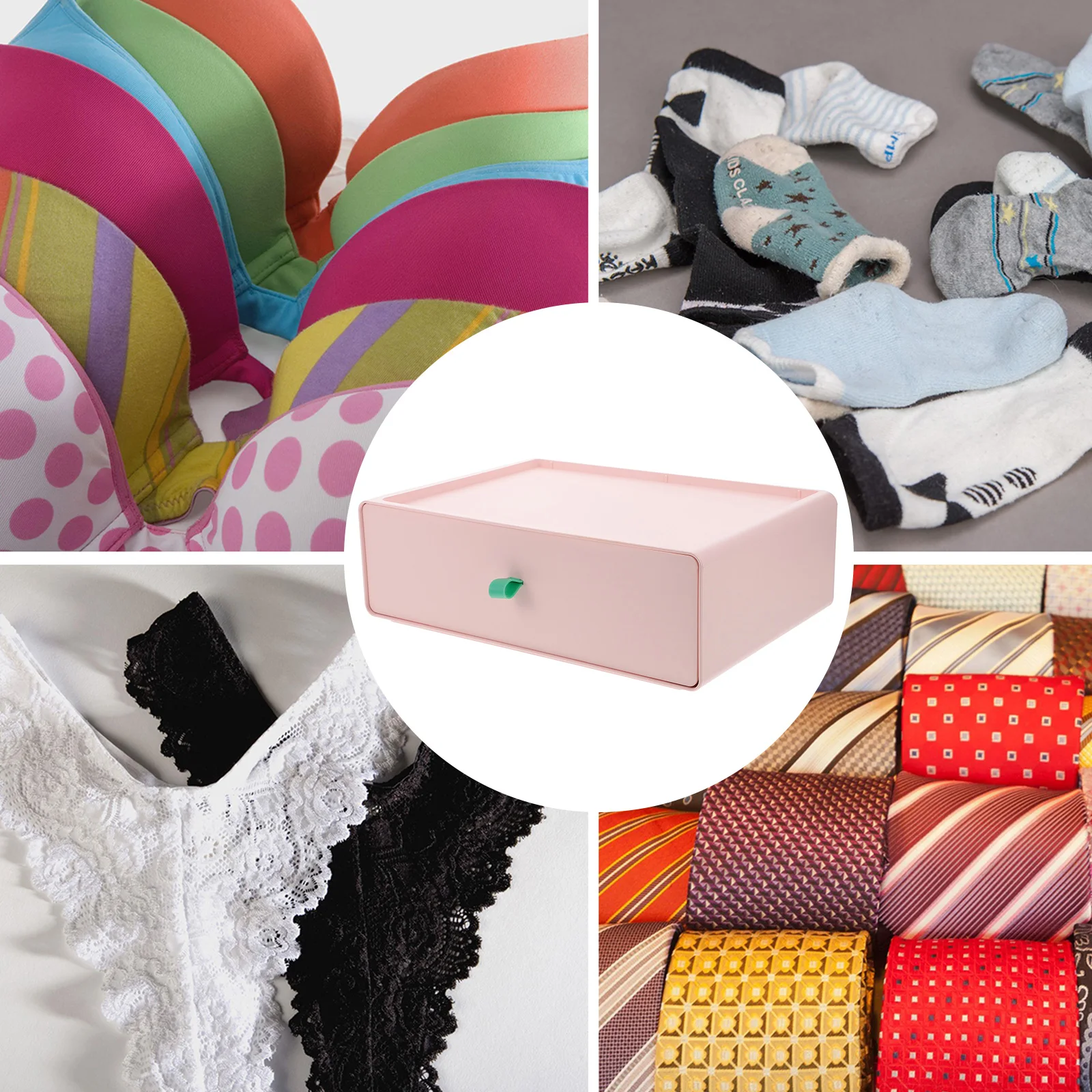 

Underwear ganizer Drawer Holder Wardrobe Case Plastic Sock Child Closet Container Storage Box Dresser ganizing Underpants