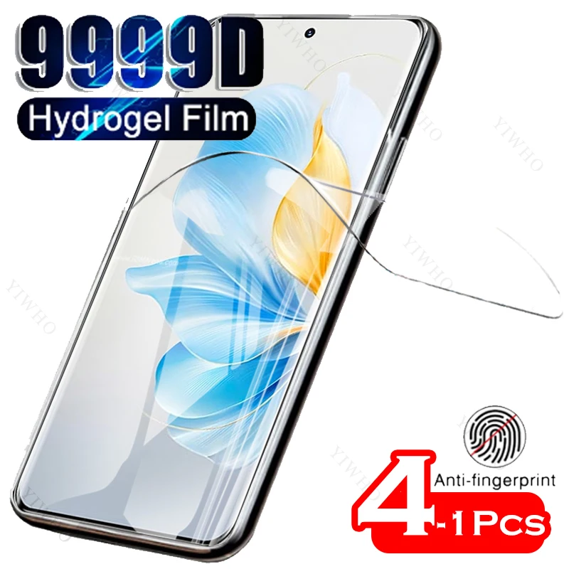 4-1psc Safety Front Hydrogel Film for Honor 100 MAA-AN00 Screen Protectors Protective Clear Transparent Film Not Tempered Glass