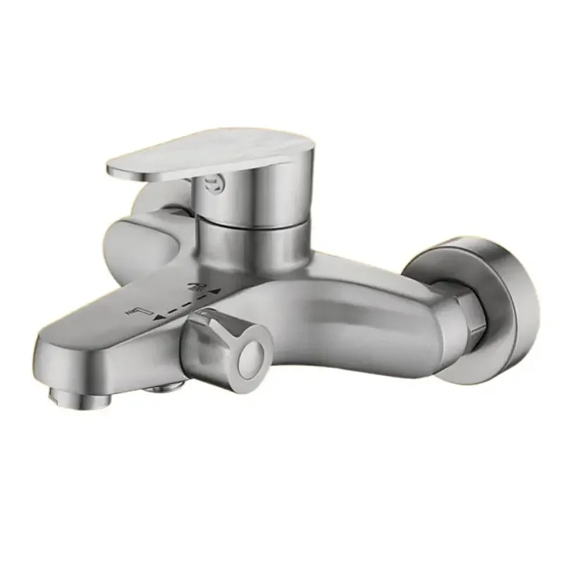 Bathroom Shower Faucet Stainless Steel Mixer Tap Hot and Cold Bathroom Mixer Mixing Valve Bathtub Faucet Shower Faucets Set