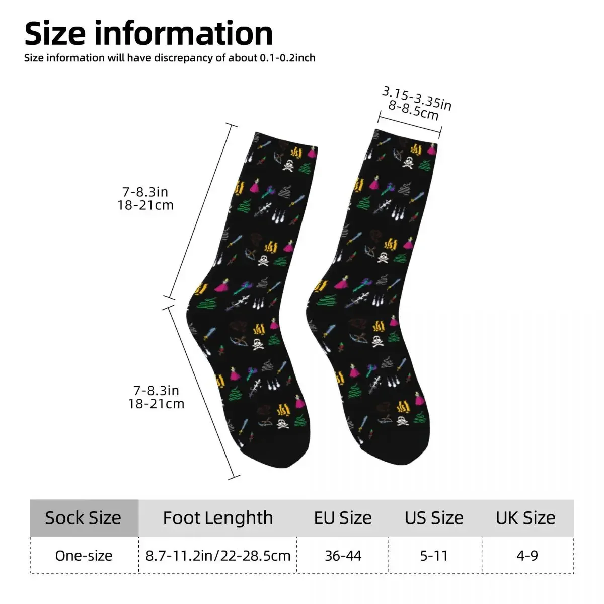 Old School Runescape Player Killing Bundle Socks Harajuku Super Soft Stockings All Season Long Socks Accessories Unisex Gifts