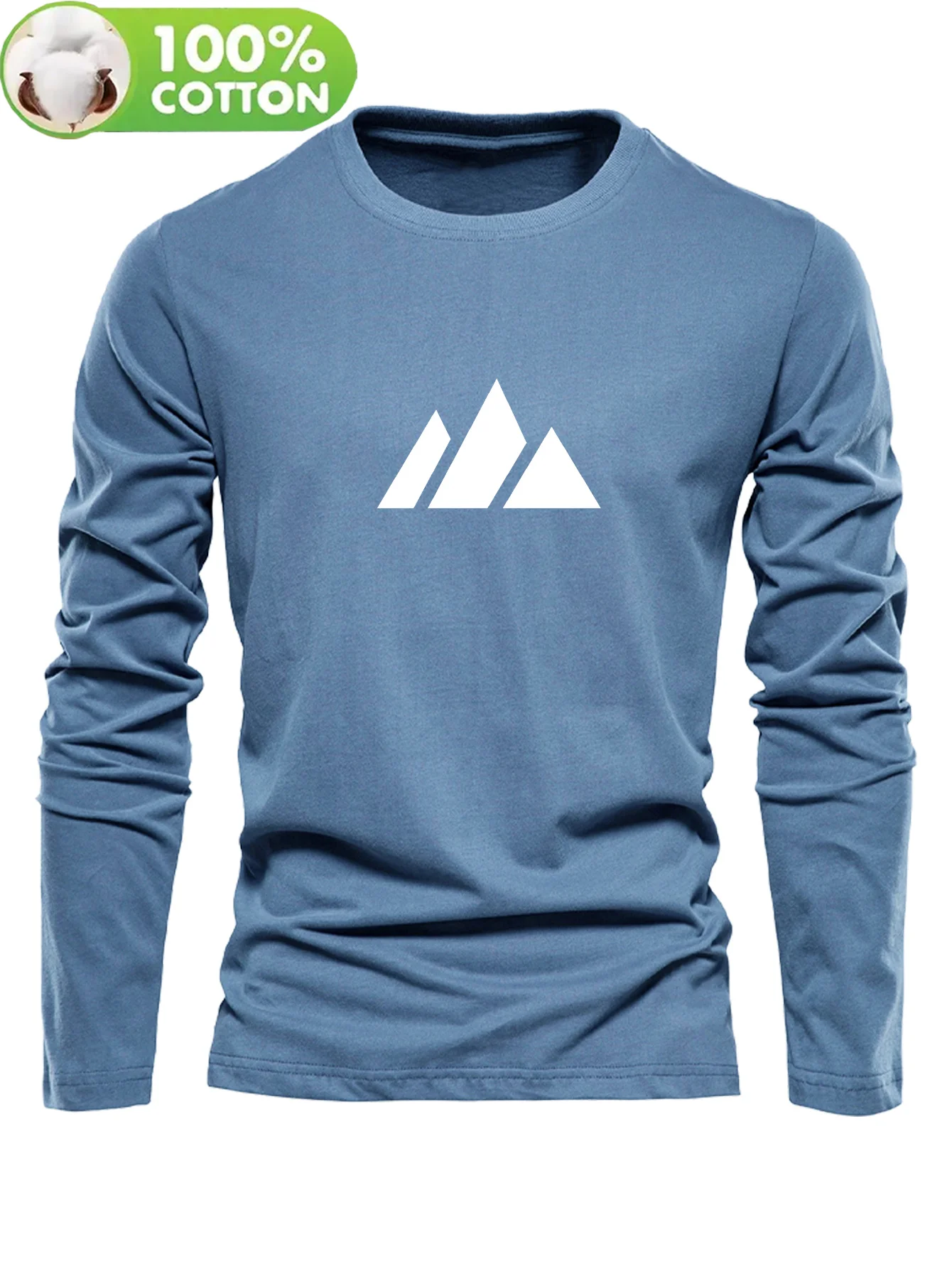 Men's 100% pure cotton loose and comfortable casual sports m